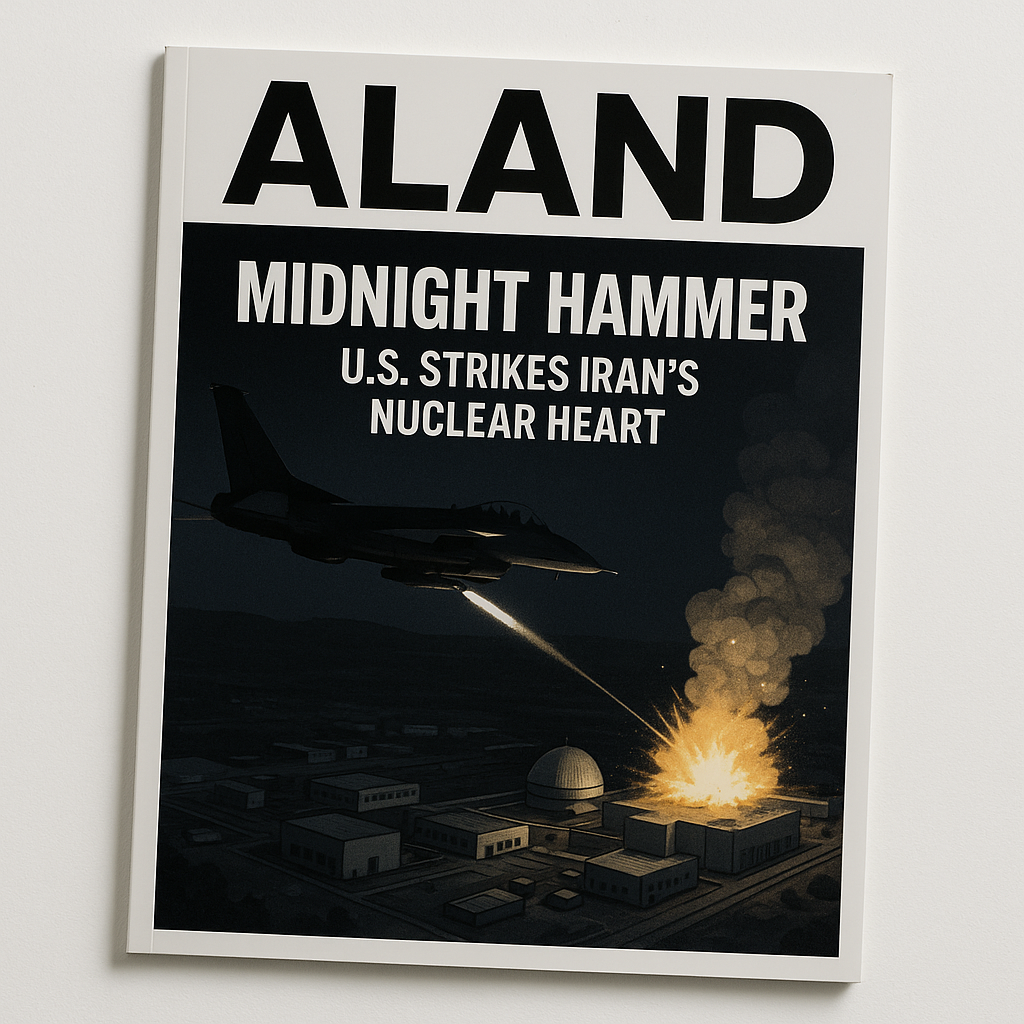  ALAND Magazine Cover – Midnight Hammer U.S. Strike on Iran Nuclear Facility